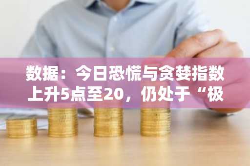 数据：今日恐慌与贪婪指数上升5点至20，仍处于“极度恐慌状态”