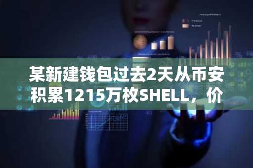 某新建钱包过去2天从币安积累1215万枚SHELL，价值近350万美元