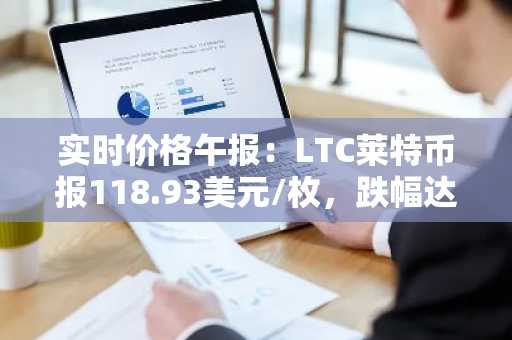 实时价格午报：LTC莱特币报118.93美元/枚，跌幅达-3.00%