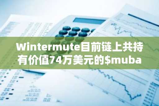 Wintermute目前链上共持有价值74万美元的$mubarak