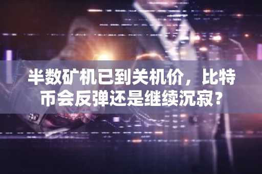 半数矿机已到关机价，比特币会反弹还是继续沉寂？