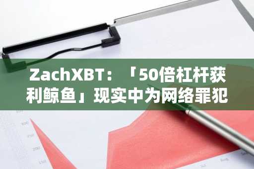 ZachXBT：「50倍杠杆获利鲸鱼」现实中为网络罪犯