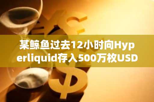 某鲸鱼过去12小时向Hyperliquid存入500万枚USDC并缓慢买入HYPE