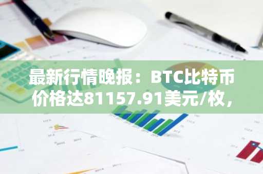 最新行情晚报：BTC比特币价格达81157.91美元/枚，日内跌幅-1.03%