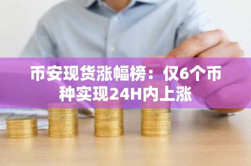 币安现货涨幅榜：仅6个币种实现24H内上涨