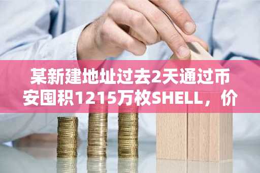 某新建地址过去2天通过币安囤积1215万枚SHELL，价值近350万美元