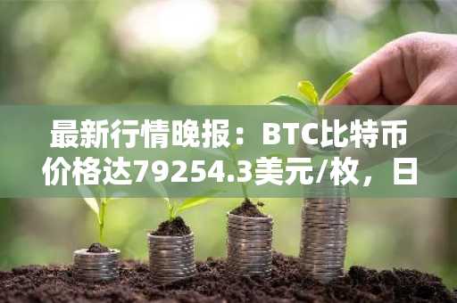 最新行情晚报：BTC比特币价格达79254.3美元/枚，日内涨幅1.00%