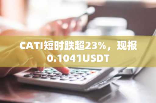 CATI短时跌超23%，现报0.1041USDT