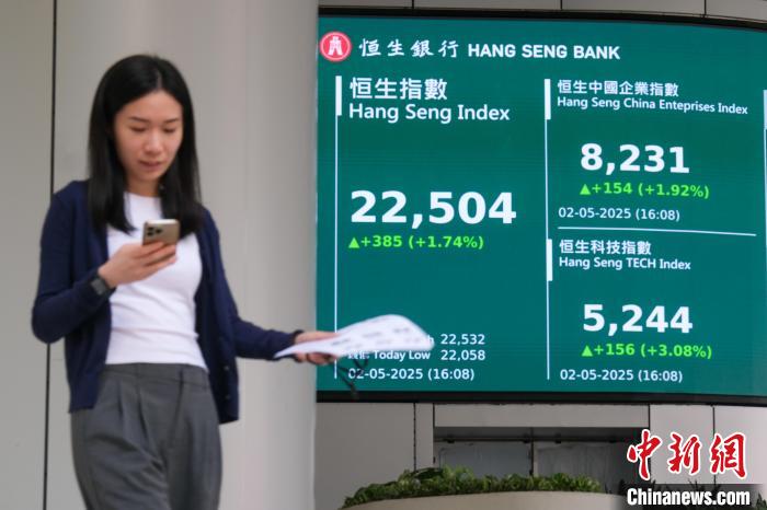 港股5月首个交易日上扬 科技股领涨